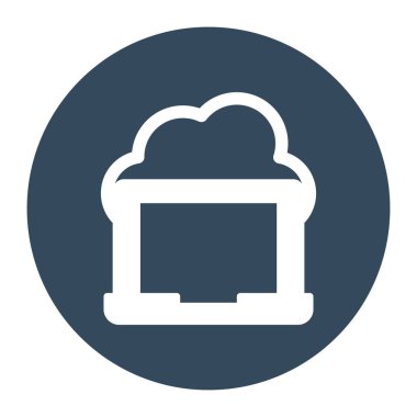 Kolayca değiştirebilen ya da düzenleyebilen Laptop izole edilmiş Vektör simgesi