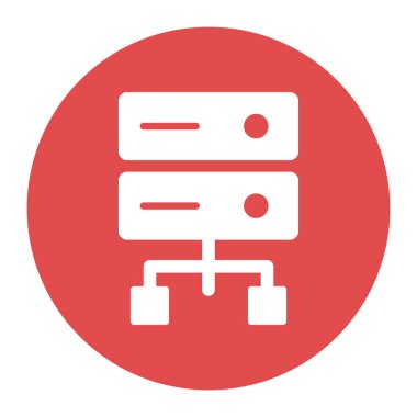 Sunucu Depolama İzole Vektör simgesi Kolayca düzenleyebilen veya düzenleyebilen