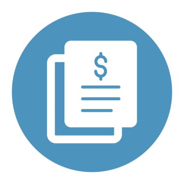 Kolayca değiştirilebilen ya da düzenlenebilen izole edilmiş vektör simgesi faturalandırılıyor