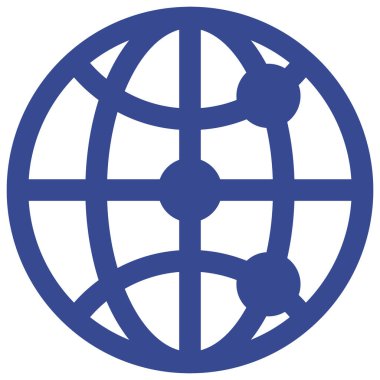 Kolayca değiştirebilen ya da düzenleyebilen genel ağ izole edilmiş vektör simgesi