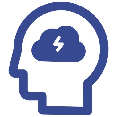 Kolayca değiştirebilen ya da düzenleyebilen Beyin İzole Vektör simgesi