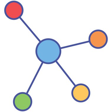 Kolayca düzenleyebilen ve düzenleyebilen Ağ İzole Vektörü simgesi