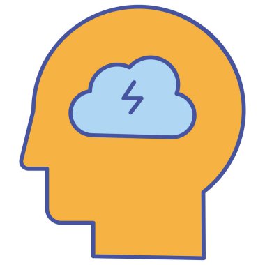 Kolayca değiştirebilen ya da düzenleyebilen Beyin İzole Vektör simgesi