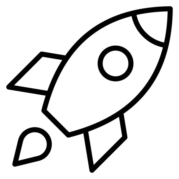 Rocket Isolated Vector Icon Which Can Easily Modify Edit — Stock Vector