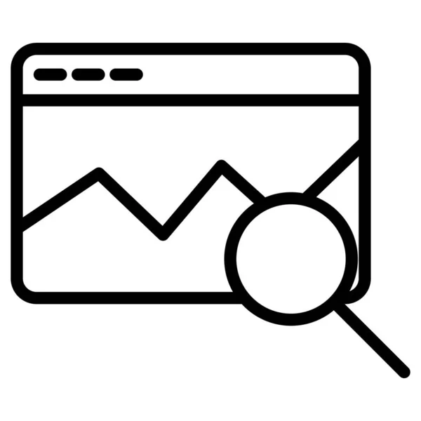 Monitoring Graph Isolated Vector Icon Which Can Easily Modify Edit — Stock Vector