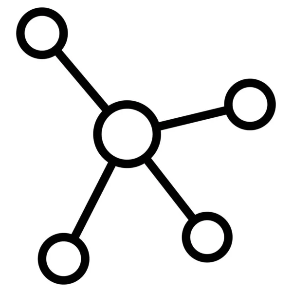 Изолированный Векторный Значок Сети Который Легко Изменять Редактировать — стоковый вектор