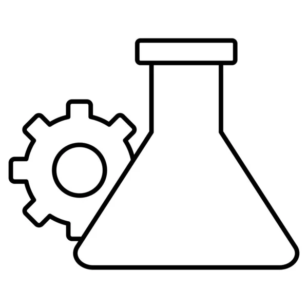 Експеримент Flask Ізольована Піктограма Вектора Яка Може Легко Змінювати Або — стоковий вектор