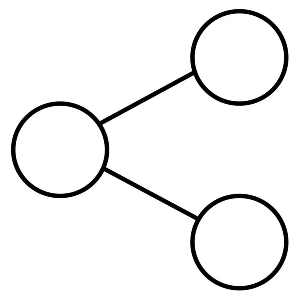 Совместное Использование Иконки Изолированный Вектор Которая Легко Изменять Редактировать — стоковый вектор