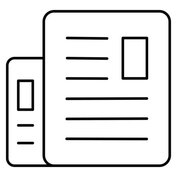 Document Isolated Vector Icon Which Can Easily Modify Edit — Stock Vector