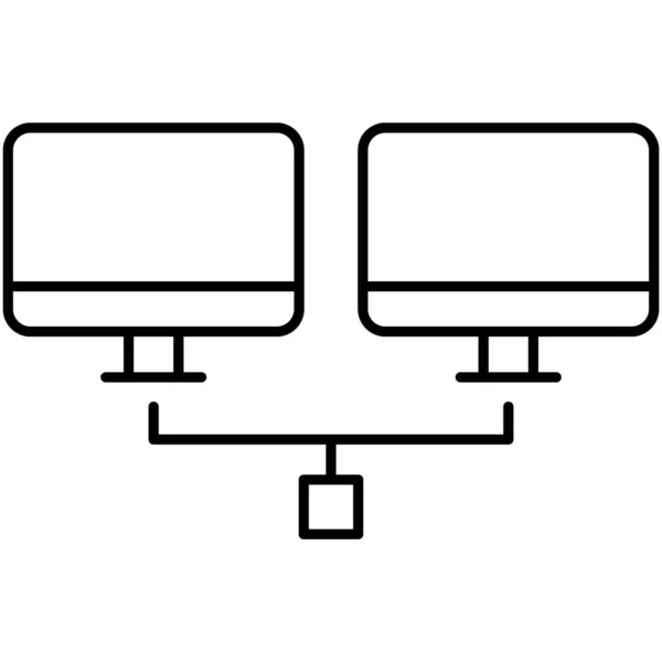 Lcd Connection Isolated Icône Vectorielle Qui Peut Facilement Modifier Modifier — Image vectorielle