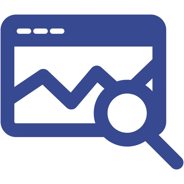 Monitoring Graph Elszigetelt Vektor Ikon Amely Könnyen Módosítható Vagy Szerkeszthető — Stock Vector