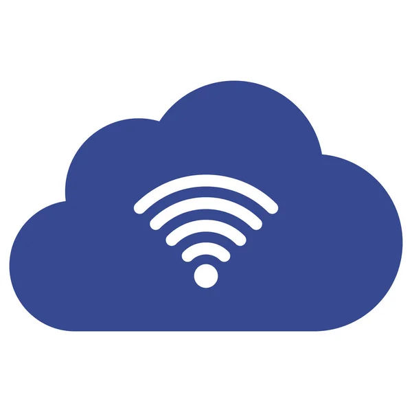 stock vector Cloud Wifi Signal Isolated Vector icon which can easily modify or edit