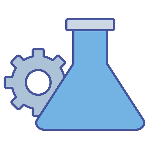 Expérience Fiole Isolée Icône Vectorielle Qui Peut Facilement Modifier Modifier — Image vectorielle