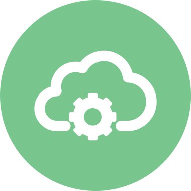 Kolayca düzenleyebilen ve düzenleyebilen izole edilmiş vektör simgesi bulut ayarı