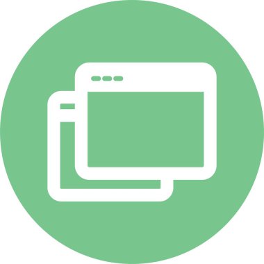 Kolayca düzenleyebilen ve düzenleyebilen Tarayıcı İzole Vektör simgesi