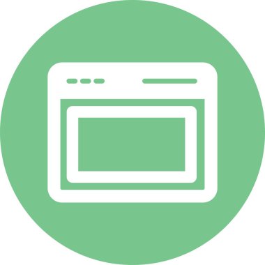 Kolayca düzenleyebilen ve düzenleyebilen Tarayıcı İzole Vektör simgesi