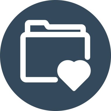 Kolayca düzenleyebilen ve düzenleyebilen favori dizin izole edilmiş Vektör simgesi