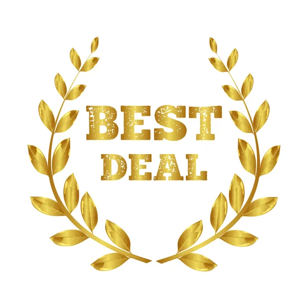 En iyi anlaşma. Defne çelengi. En iyi pazarlık