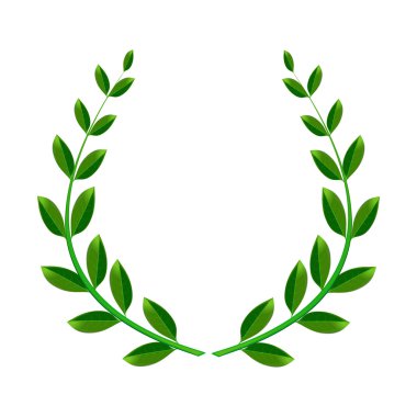 Üçüncülük sembolü. Defne çelengi
