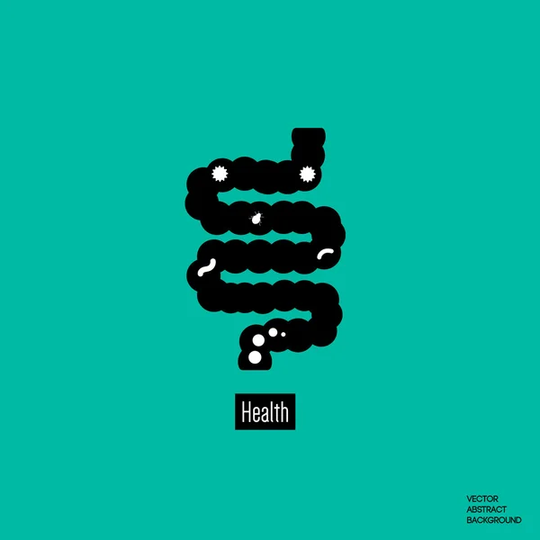 Bağırsak simgesi. Bağırsak parazitleri. İnsan bağırsaklar