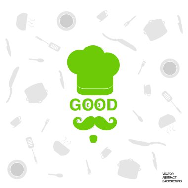 Yemek pişirme vektör. Şef'in şapka simgesi. Kukvare seti