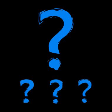 Soru işareti alışılmadık. 4 sorudan oluşan set