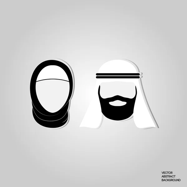 Müslüman kadın. Müslüman erkekler. Arap kadın. Arap adam. Müslüman kadının adam siluet. Geleneksel Müslüman kılık kıyafet.