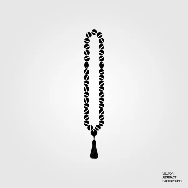 Muslim prayer beads. Muslim rosary. Islam is a religion. Islam symbol.