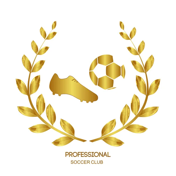 Profesyonel futbol kulübü. Altın Ödülü. Defne çelengi. Kazanan. Futbol. Futbol oyuncusu. Futbol topu. Spor. Futbol Stadyumu. Spor giyim. Futbol ayakkabıları. 