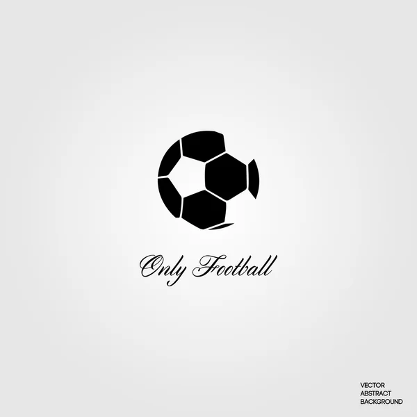 Voetbal. Voetballer. Voetbal. Sport. Voetbalstadion. Alleen voetbal. Voetbal silhouet — Stockvector