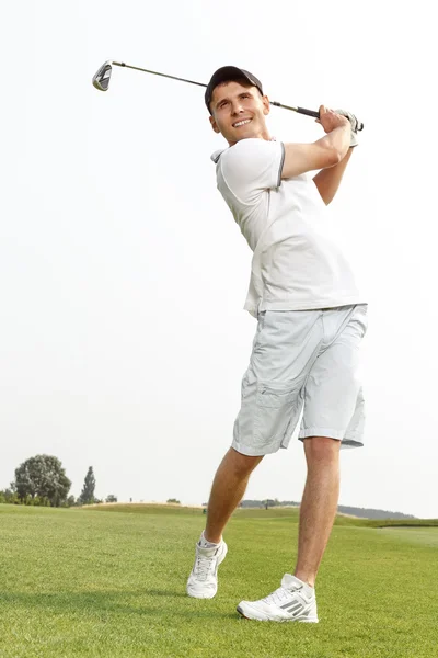 Sadece oynadı atış hayran golfçü