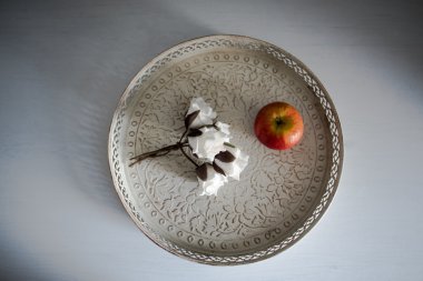 Kırmızı elma makro