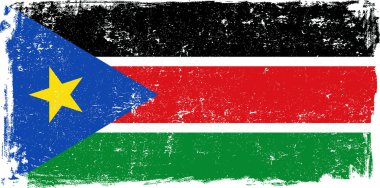 Güney Sudan vektör bayrak beyaz