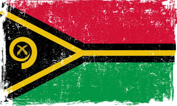 Flaga wektor Vanuatu na biały — Wektor stockowy