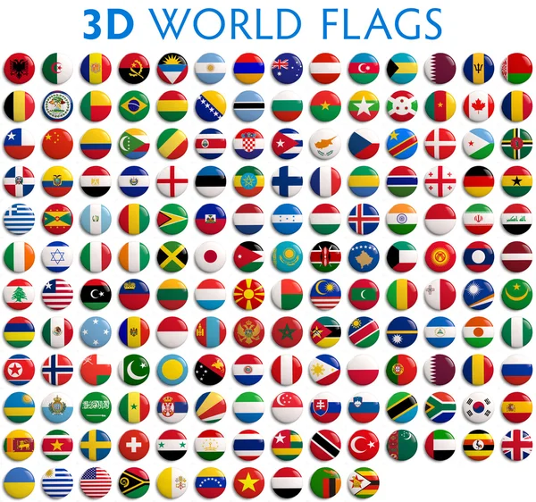 Länderflaggen der Welt — Stockfoto