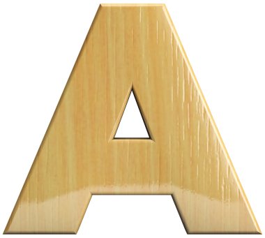 ahşap mektup bir
