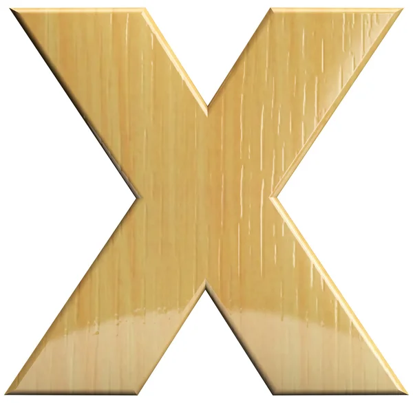 Dřevěná písmeno x — Stock fotografie