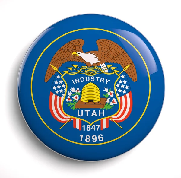 Bendera Negara Bagian Utah — Stok Foto