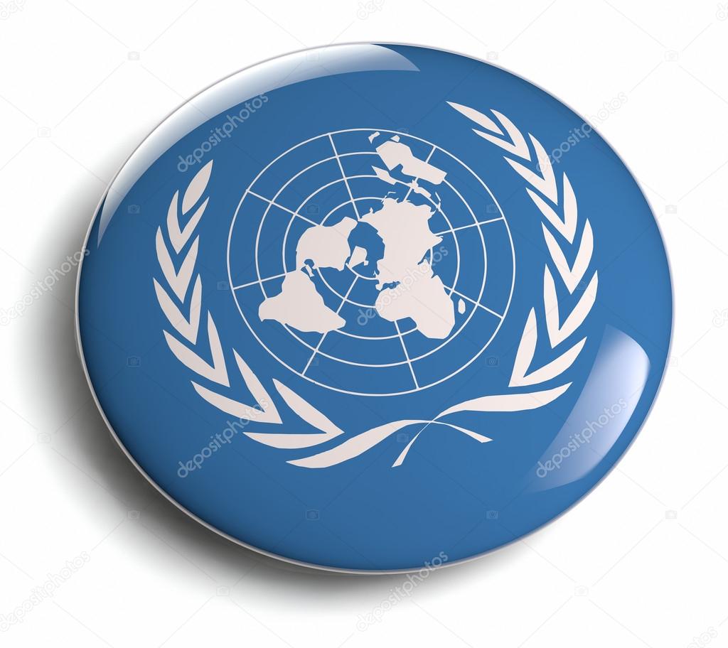 United Nations UN logo design element.