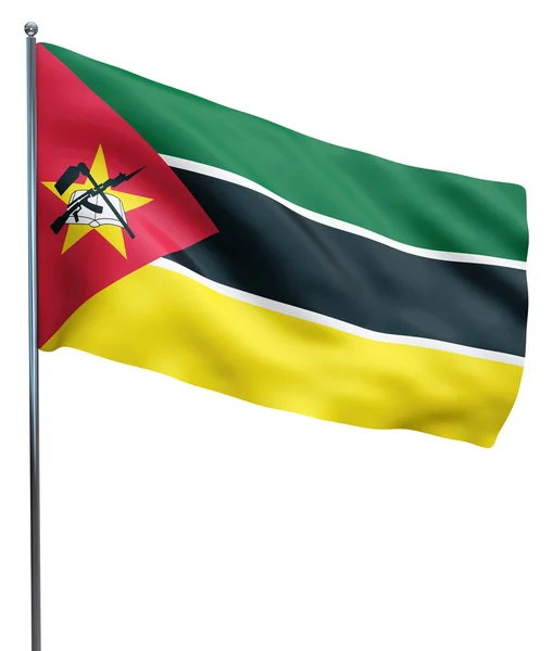 Imagem bandeira moçambique — Fotografia de Stock