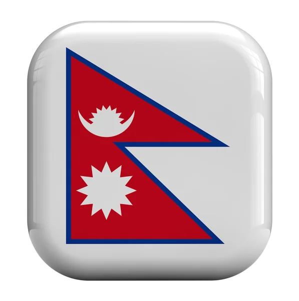 Immagine icona bandiera Nepal — Foto Stock