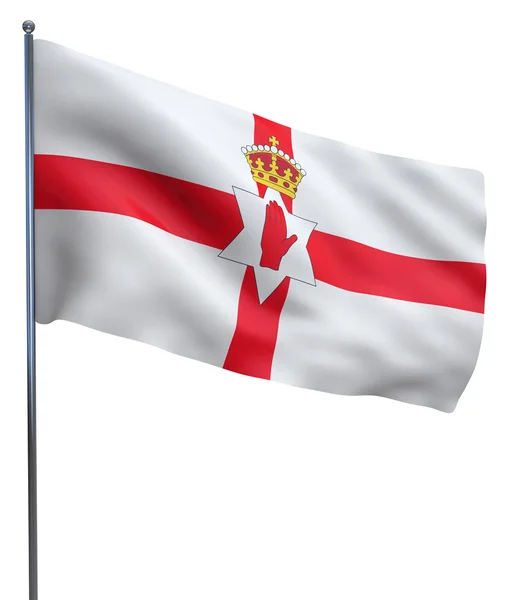 Northern Ireland Flag Waving — Stock Photo, Image