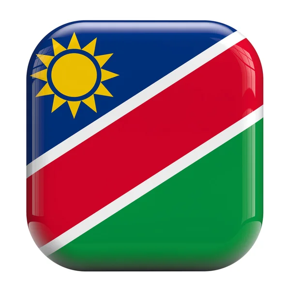 Symbolbild der namibischen Flagge — Stockfoto