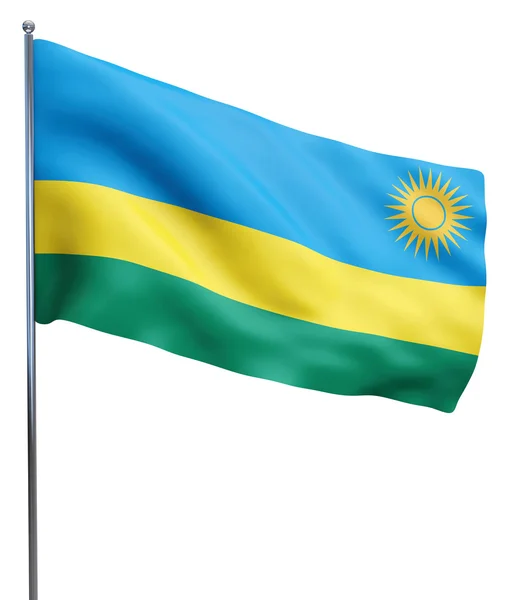 Obrázek vlajka Rwandy — Stock fotografie
