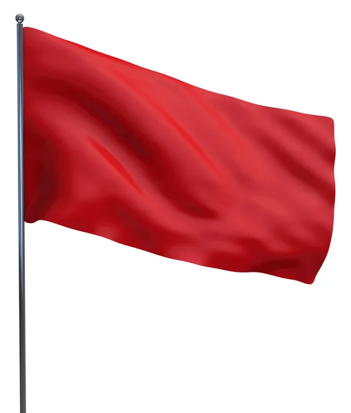 Czerwona flaga — Zdjęcie stockowe