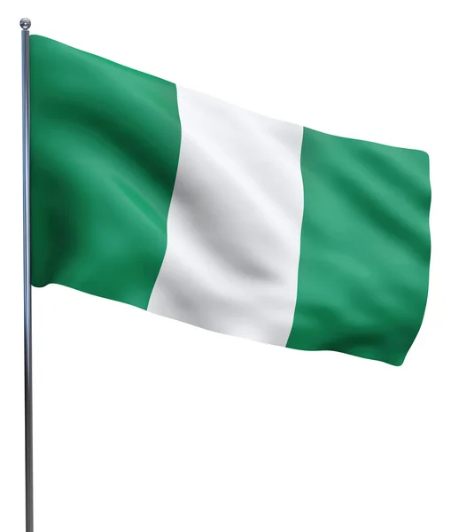 나이지리아 국기 이미지 — 스톡 사진