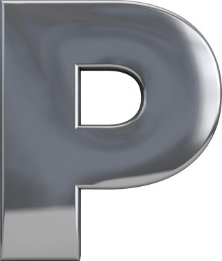 Metal harf P