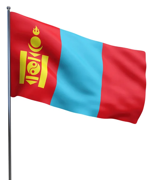 Mongolië vlag afbeelding — Stockfoto