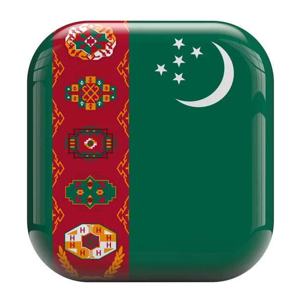 Icono de bandera de Turkmenistán —  Fotos de Stock