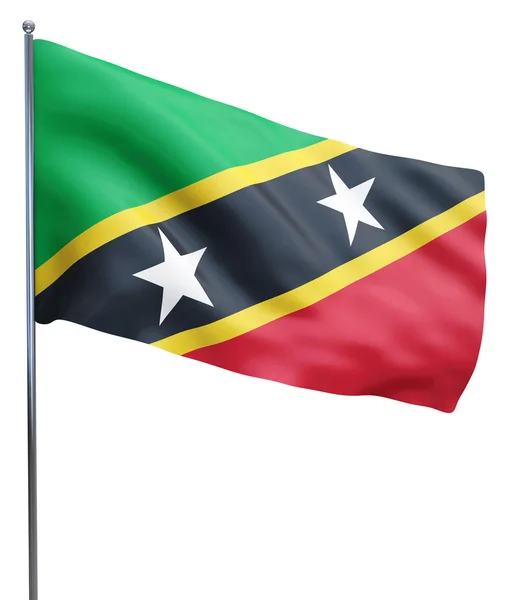 Saint Kitts Flag képre — Stock Fotó